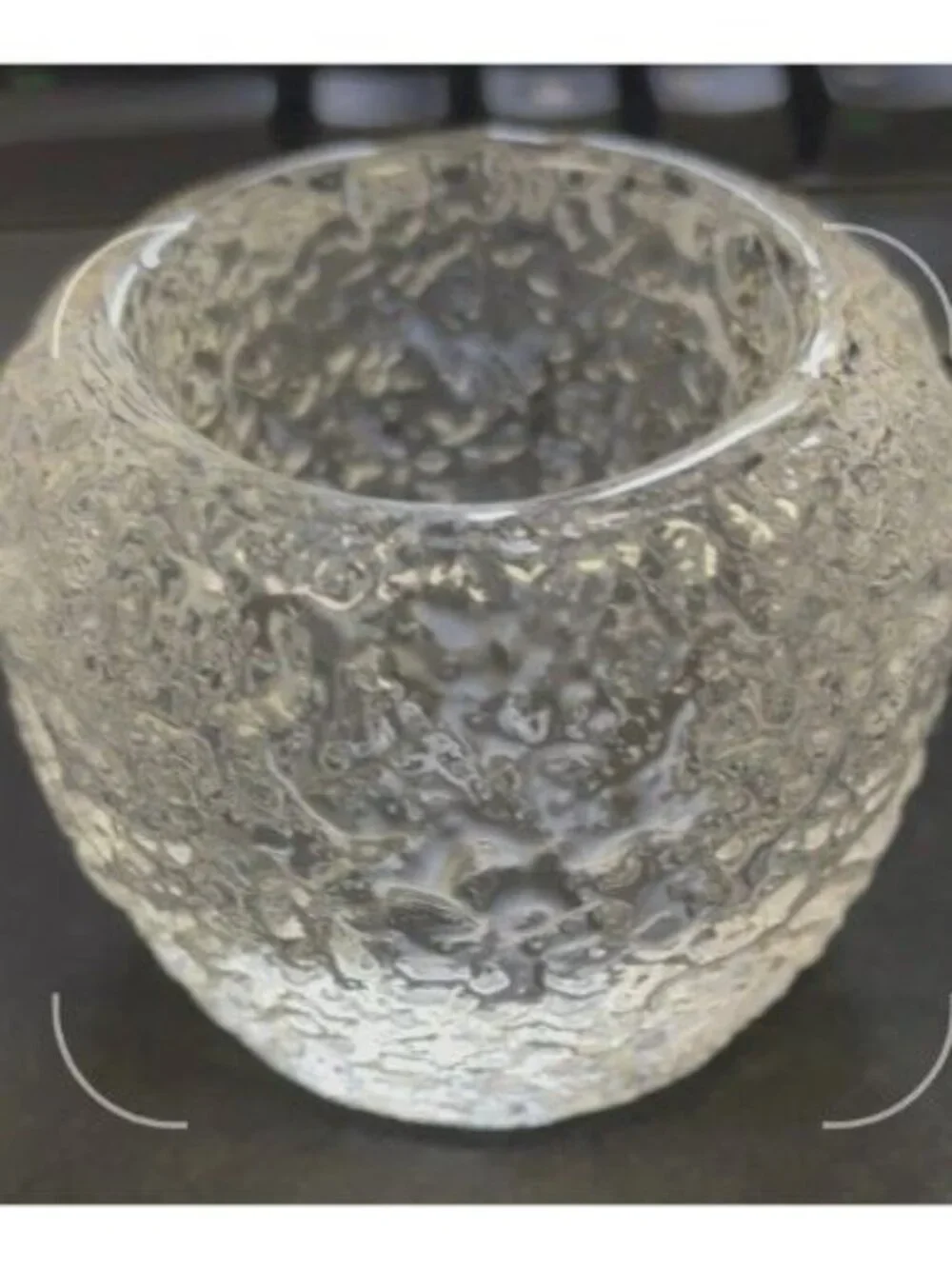 Simon Pearce Love Your Brain Snowball Tealight RARE